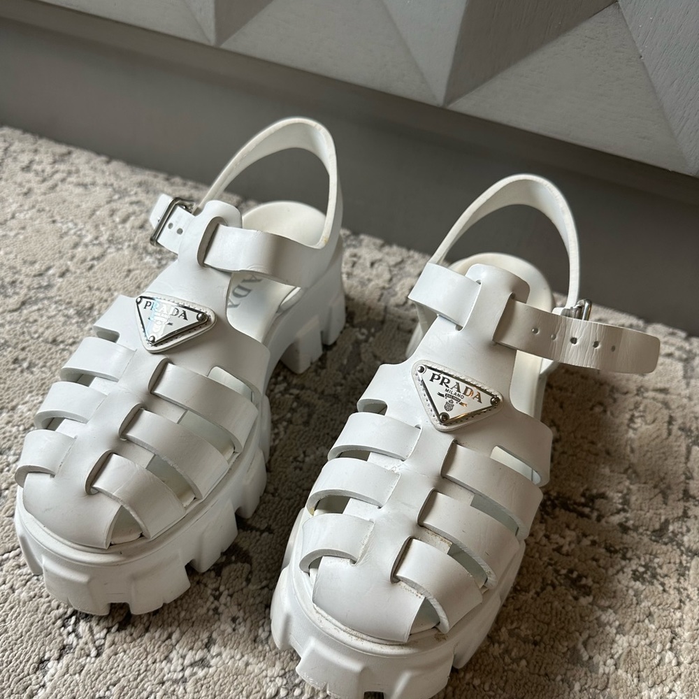 Prada cage platform sandal